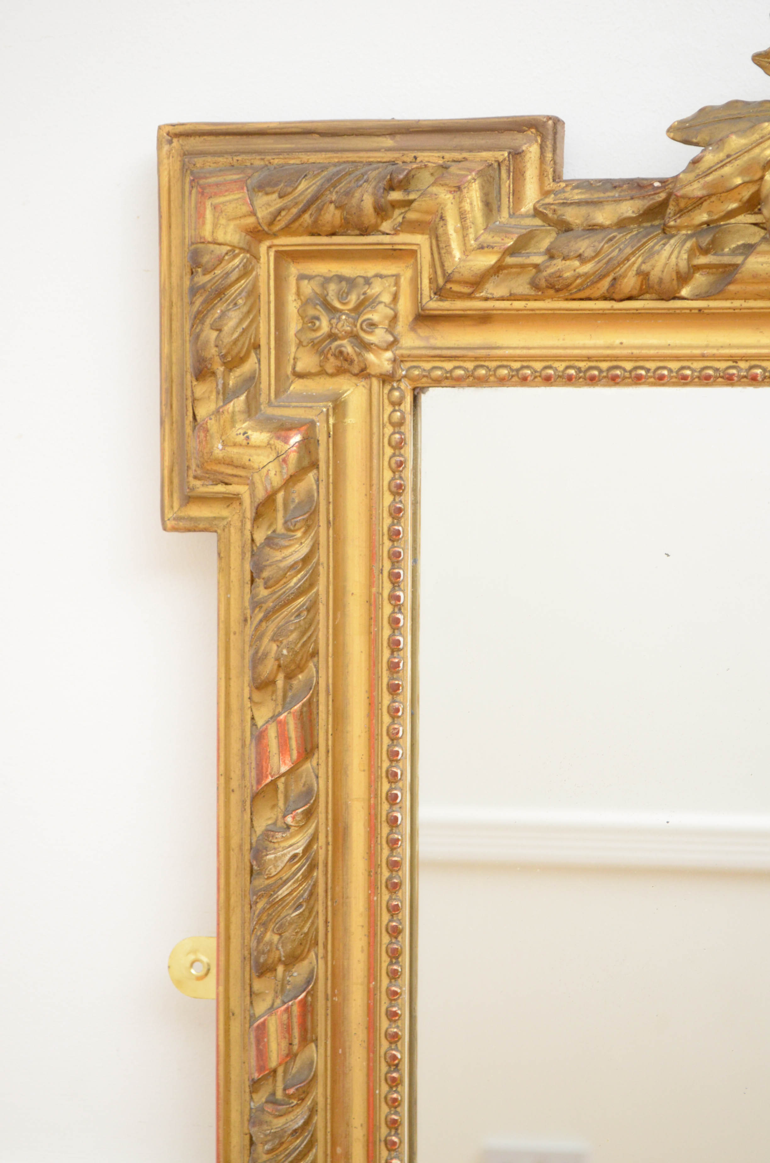 French 19th century wall mirror - 145x84cm