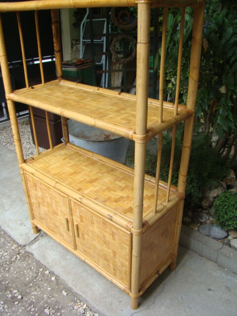 Ancient bamboo shelf