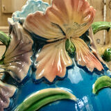 Grand vase barbotine Art Nouveau