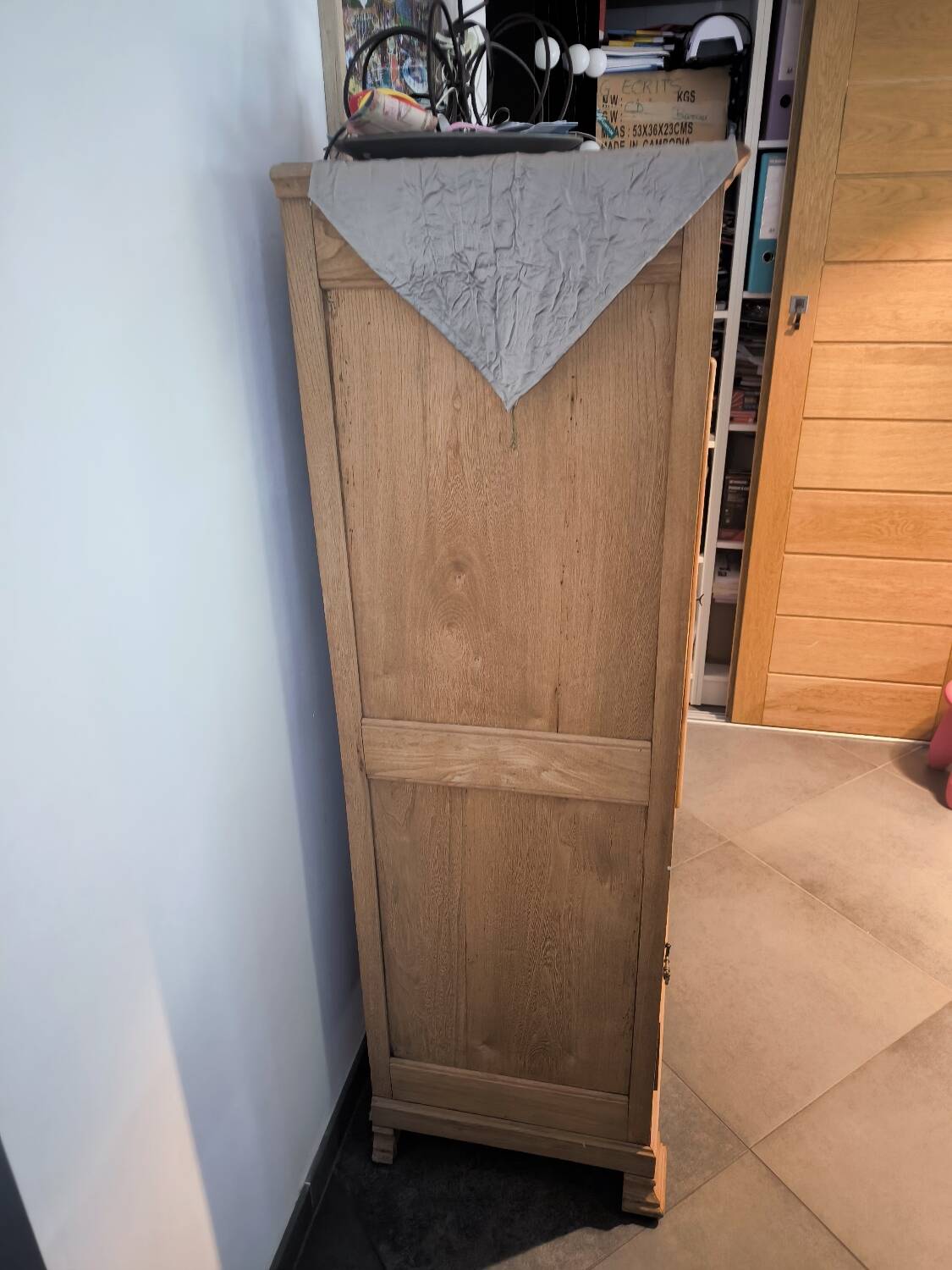 Rustic oak high sideboard