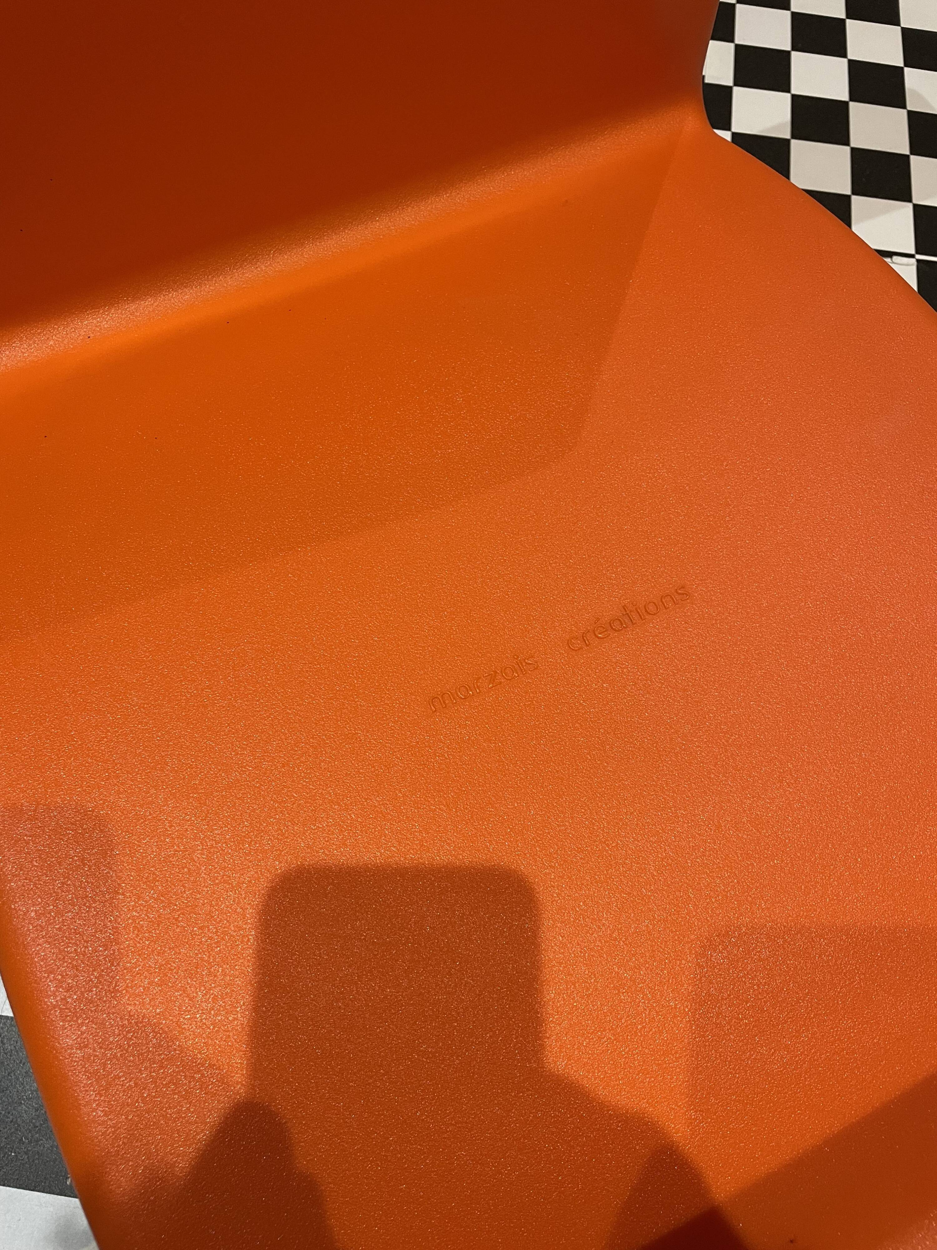 Stool M stool ultra design contempo seat orange by Marzais Creations