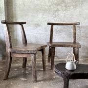 Large old teak chair or armchair H84 L60