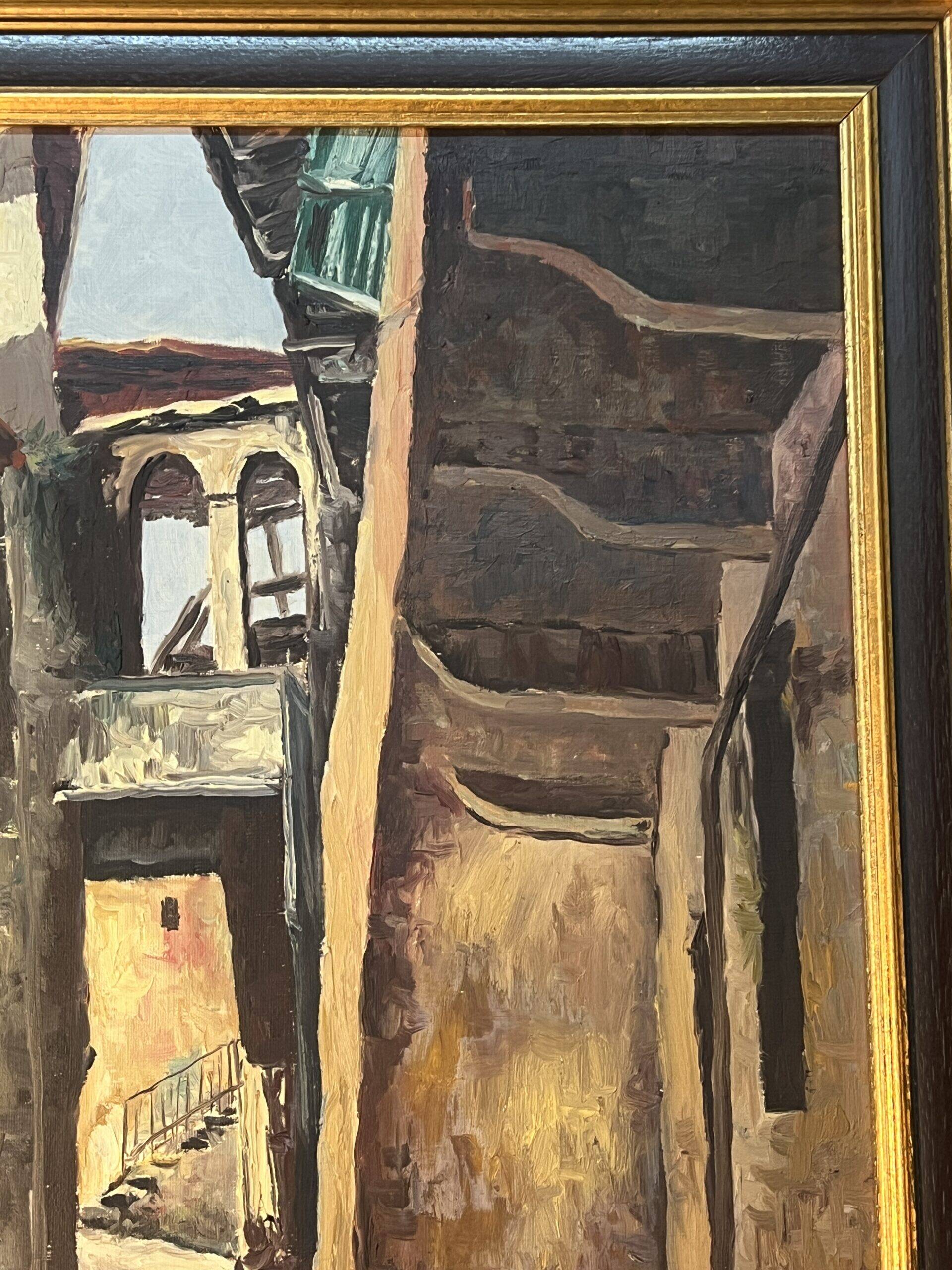 Painting by G. Bournonville, signed and dated 1958, oil on canvas