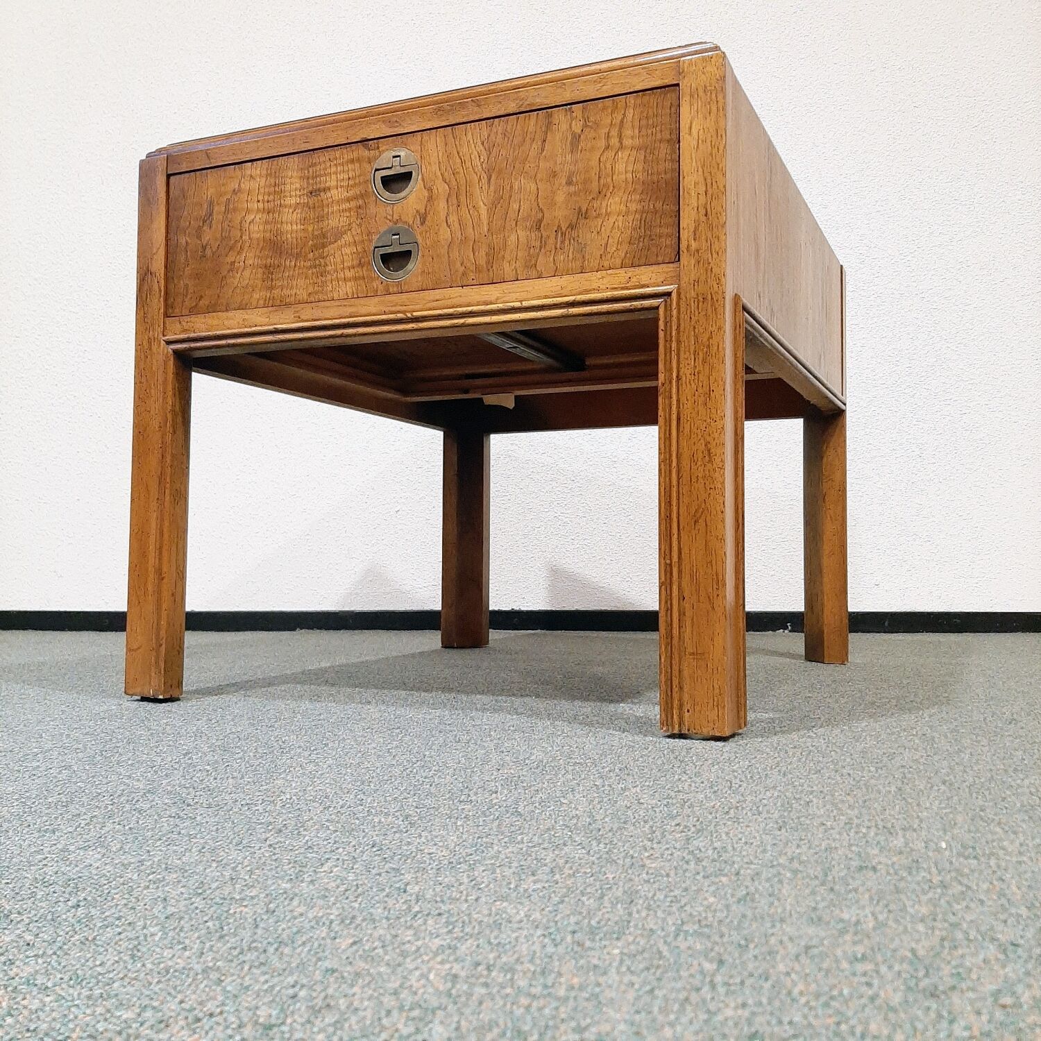Vintage Drexel walnut bedside table, 1960