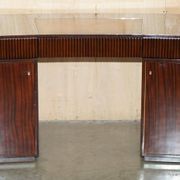 Art Deco Desk Ralph Lauren Macassar & leather