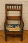 Fauteuil d'époque Louis XIII en noyer vers 1680-1700