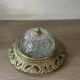 Vintage brass and chiseled glass ceiling light