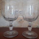 Crystal wine glasses