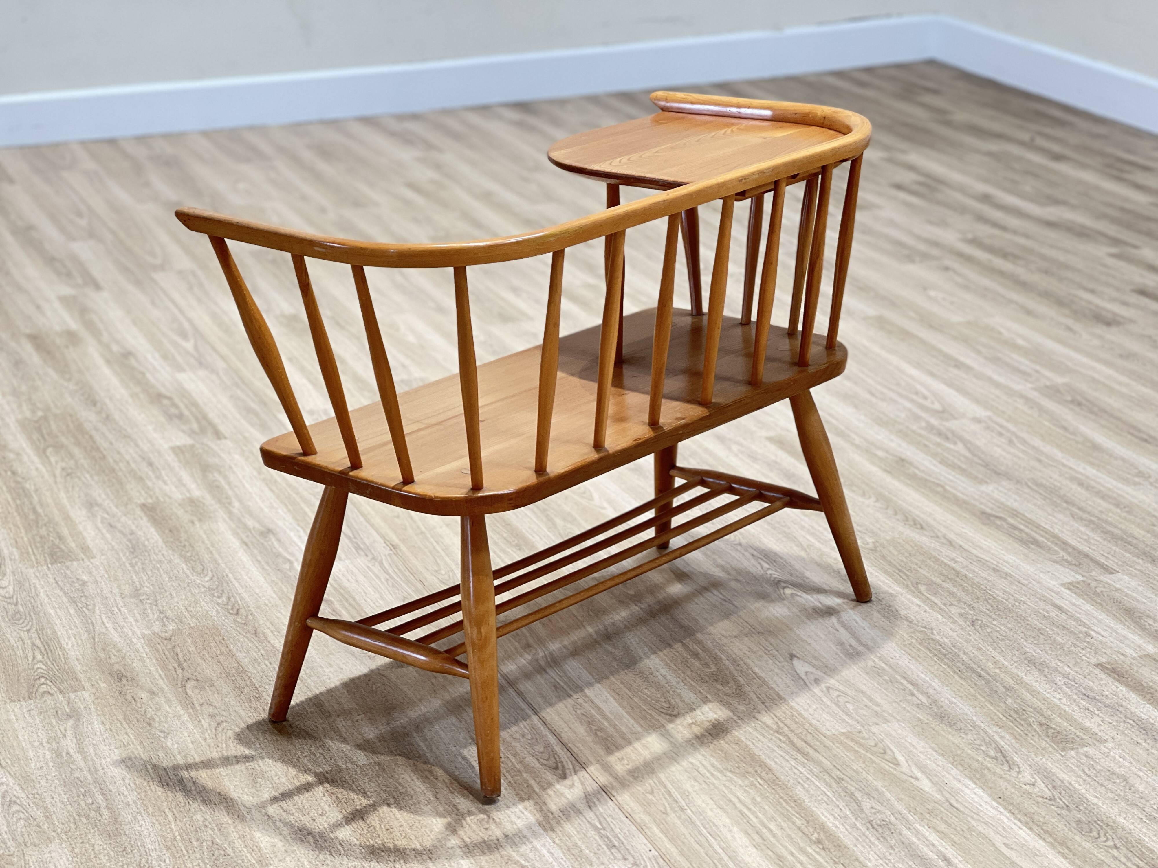 Ercol Telephone Seat by Lucian Ercolani, England 1960s