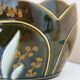 Planter, art nouveau, iris, enameled ceramic, signed Gustave De Bruyn, Fives-Lille