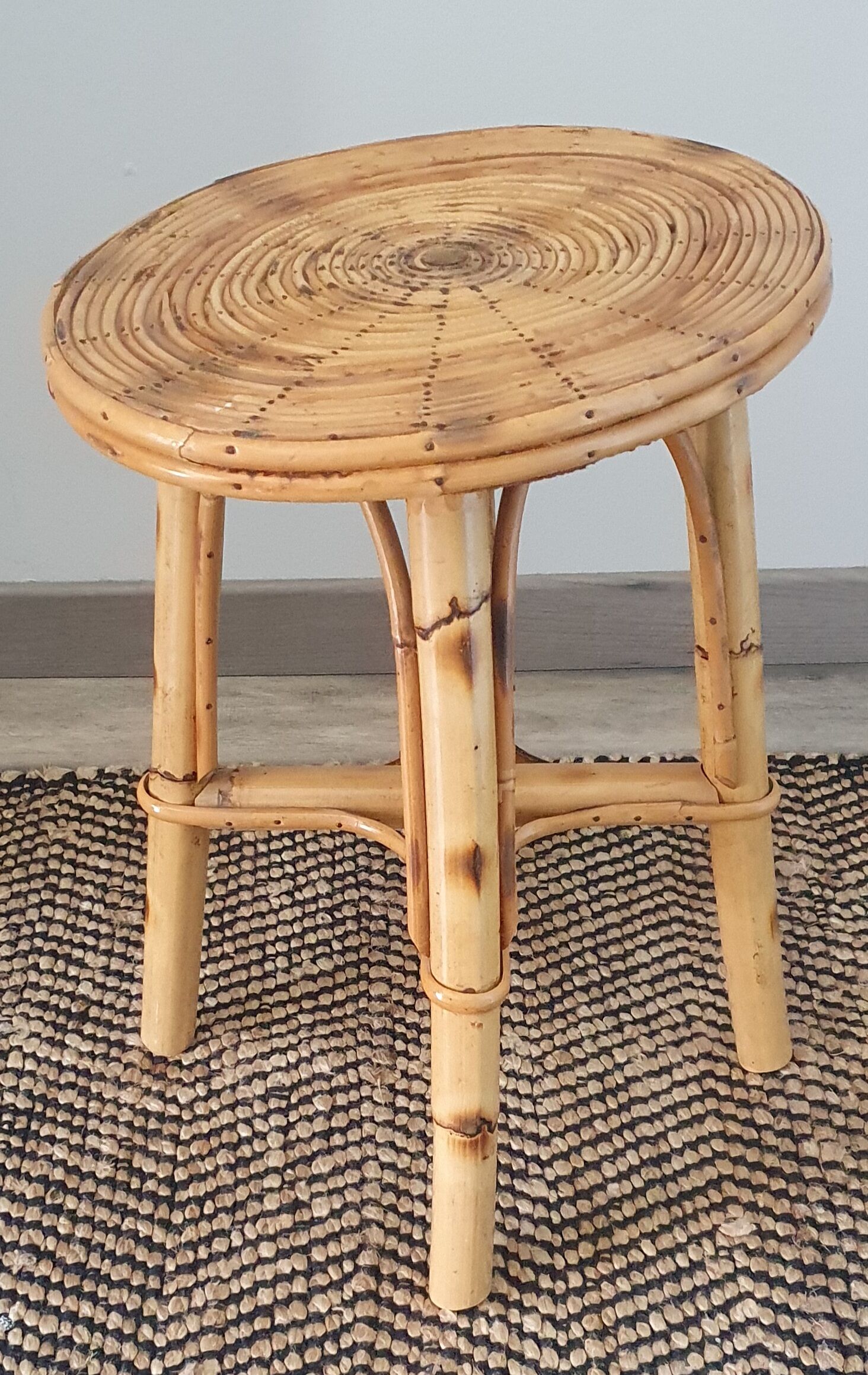 Rattan stool