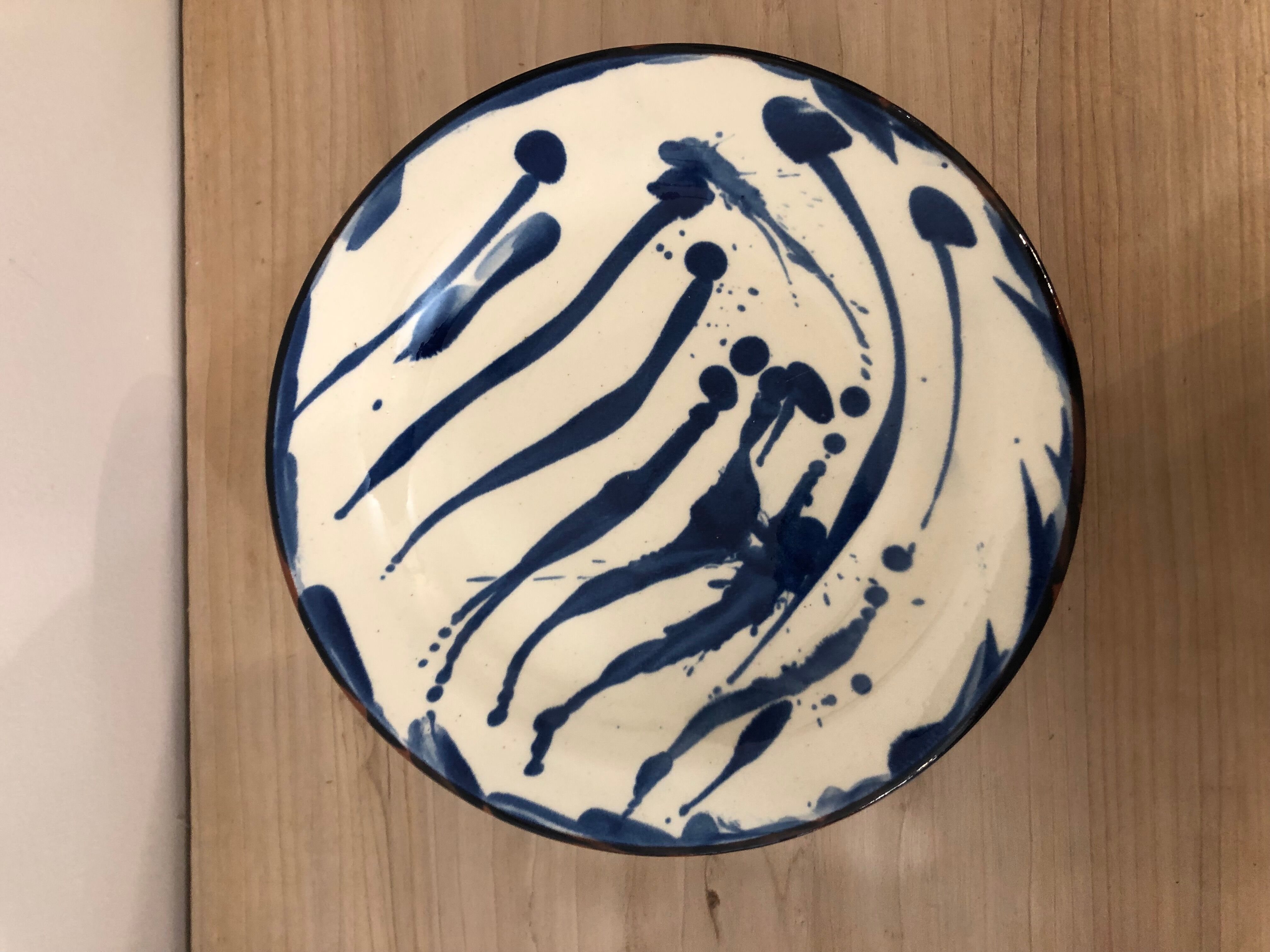 Assiette bleu style vaisselle Espagnole