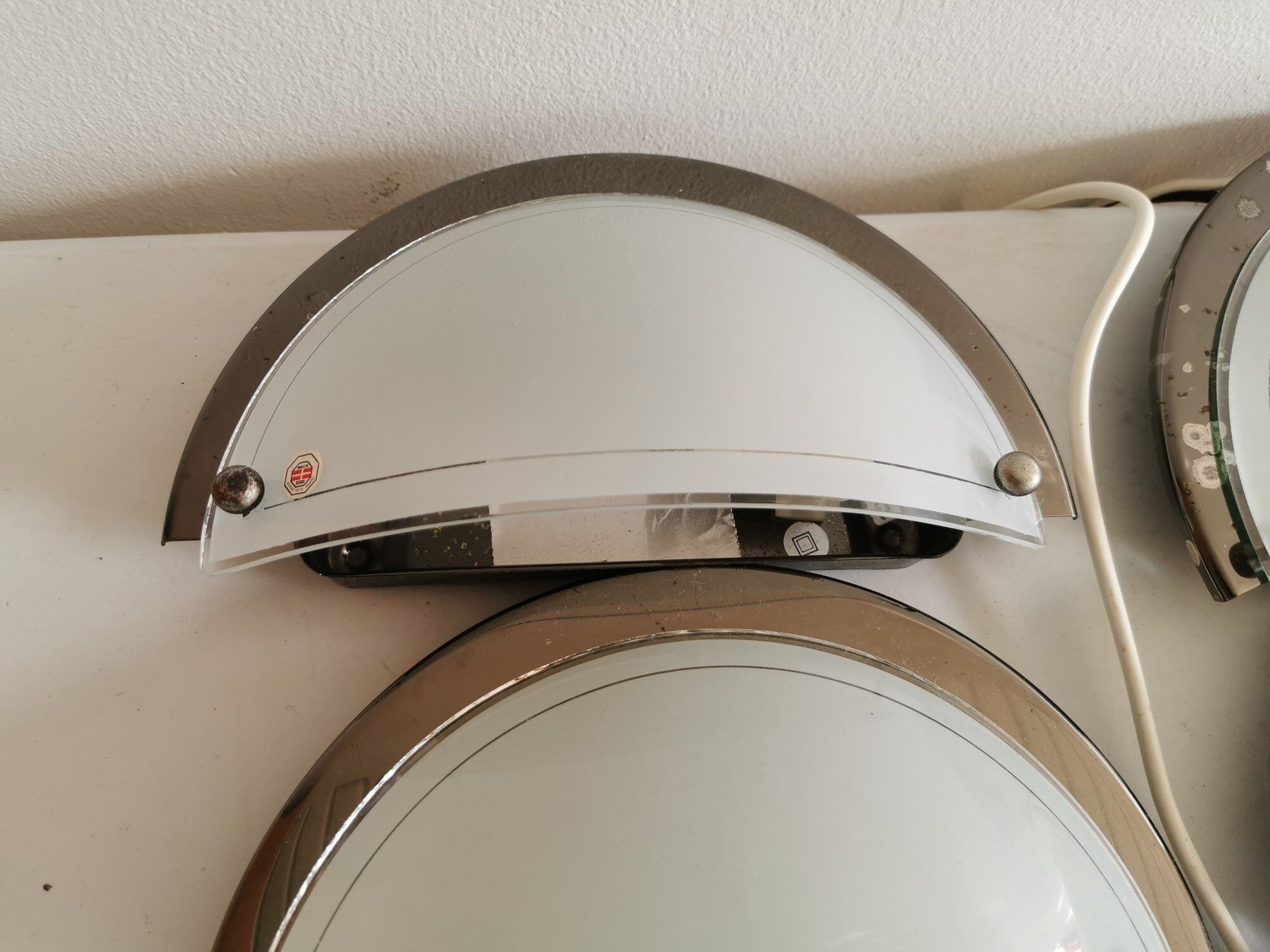 Set of 5 Danish Odreco wall lamps 80s 90s