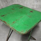 Painted metal folding table
