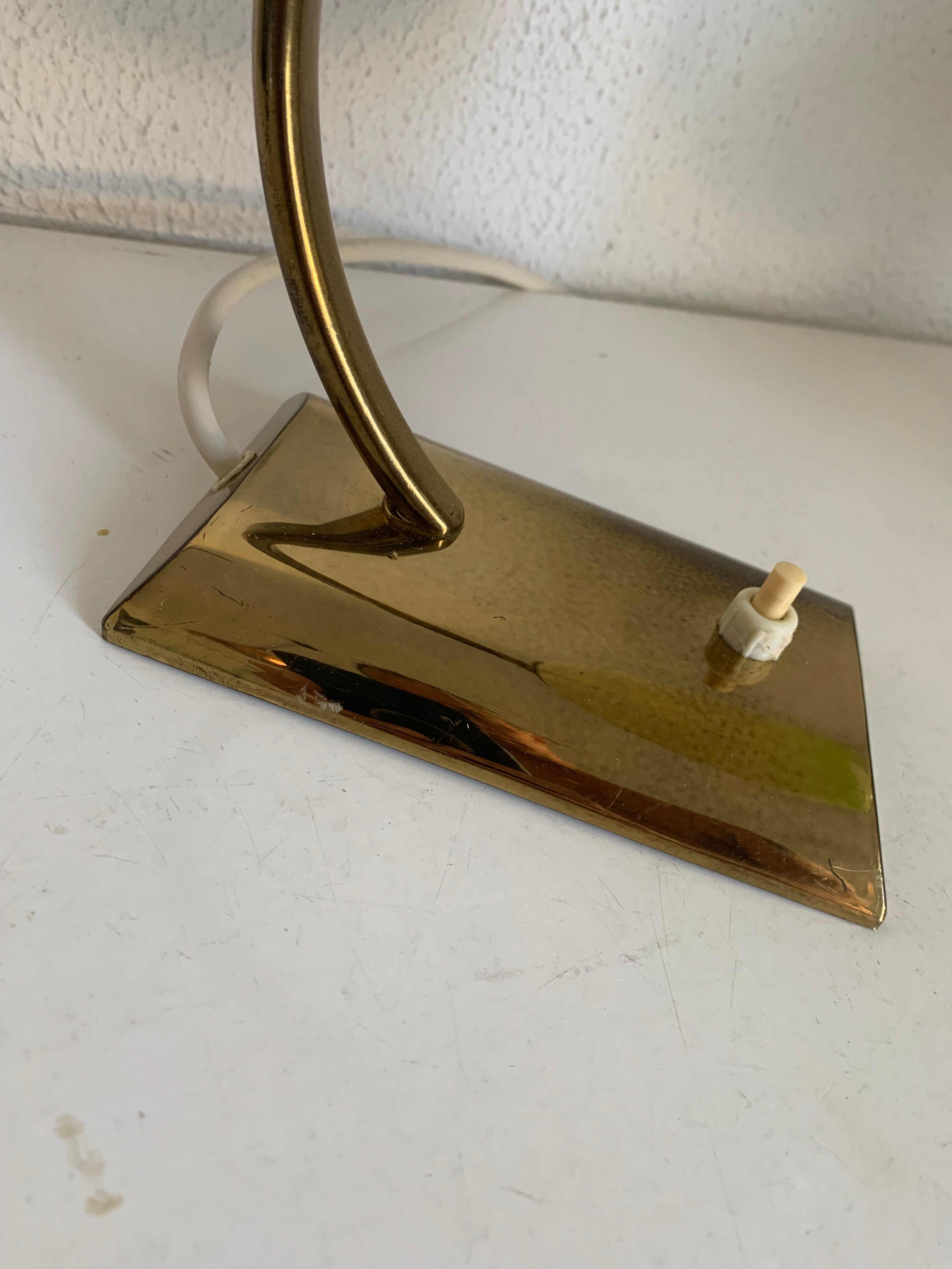 Pair vintage 1950 wall lamps bedside lamps gold - 21 cm