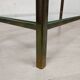 Brass glass console