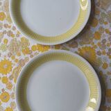 Plats Fenal Badonviller jaune et blanc des années 20