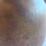 Jug, iridescent glazed stoneware carafe.