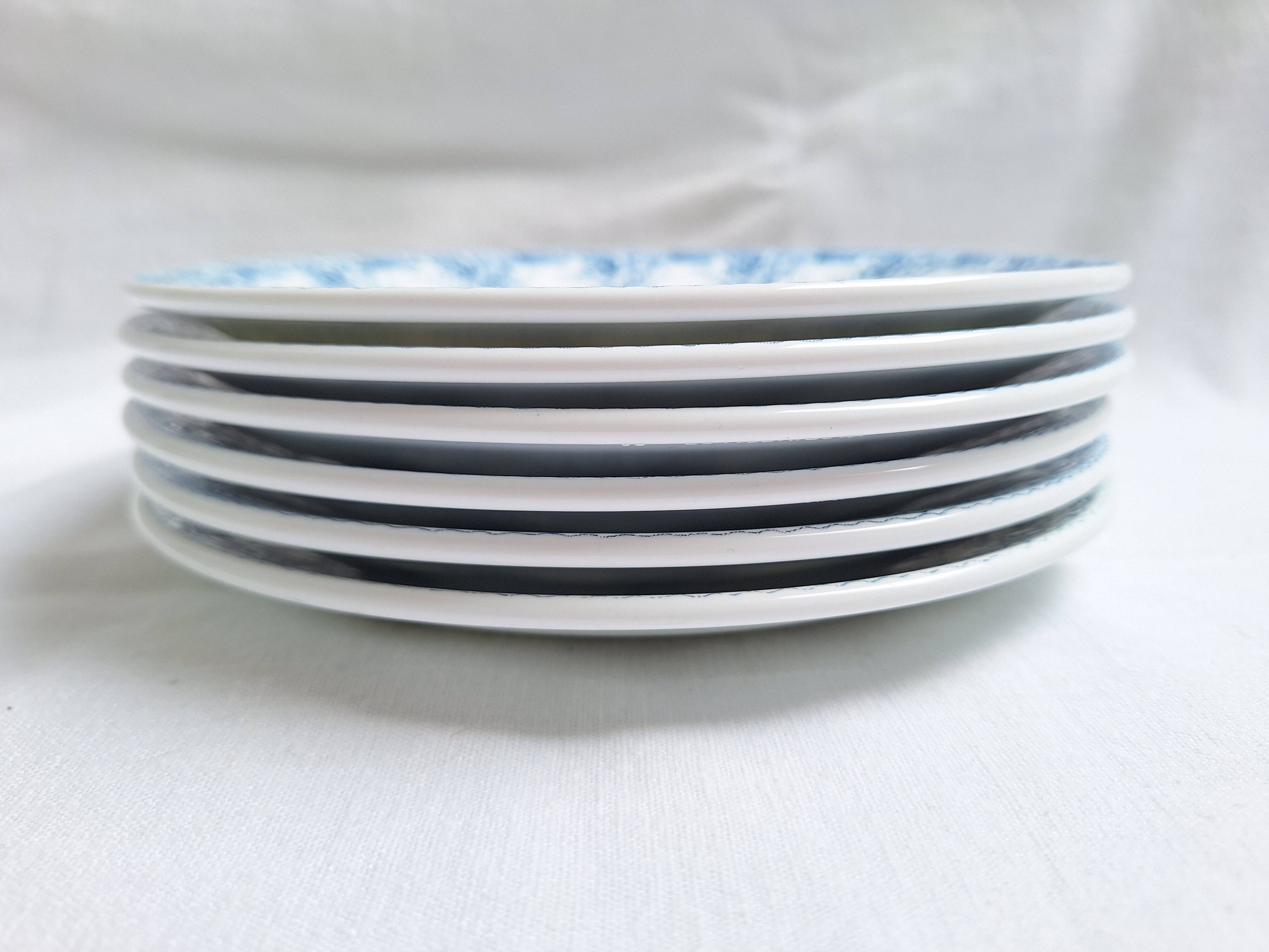Rivanel blue dessert plates