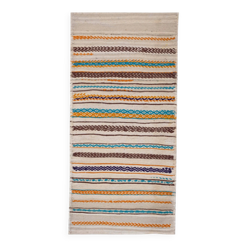 Kilim turc vintage tissé main 76x156 cm