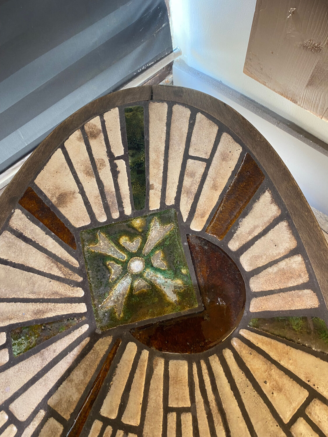 Ceramic coffee table, Vallauris, 1960