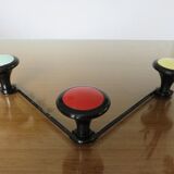 Coat rack in bakelite 3 patères color 60s