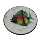 Ceramic plate le brescon fish decoration 60s