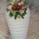 Antique Barbotine Vase