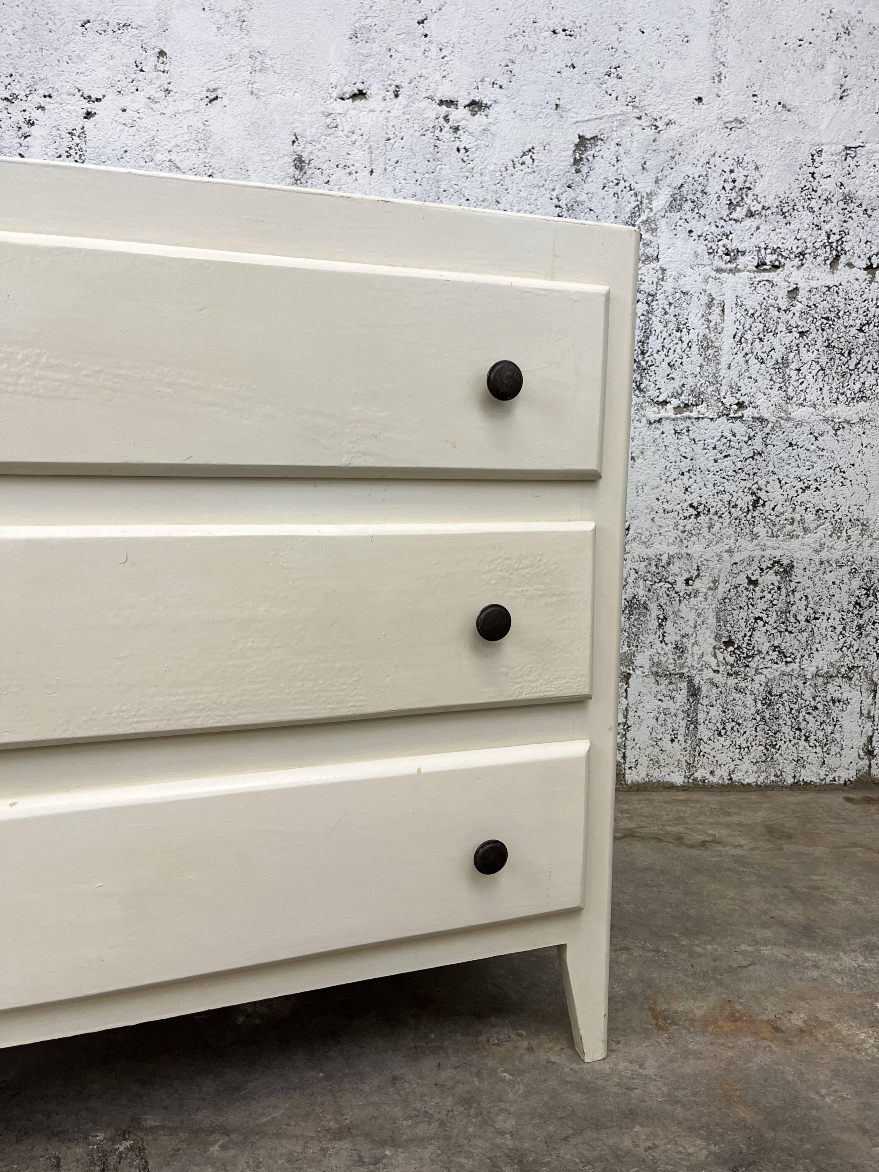 Commode vintage pieds compas