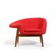 Fried Egg Teak Easychair by Hans Olsen 1950s