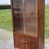 Art deco walnut showcase