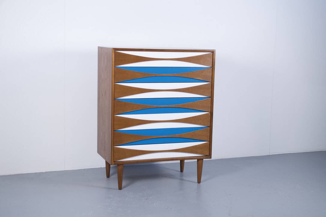 Teak chest of drawers by Niels Clausen, 1960s, Niels Clausen Furniture Odense