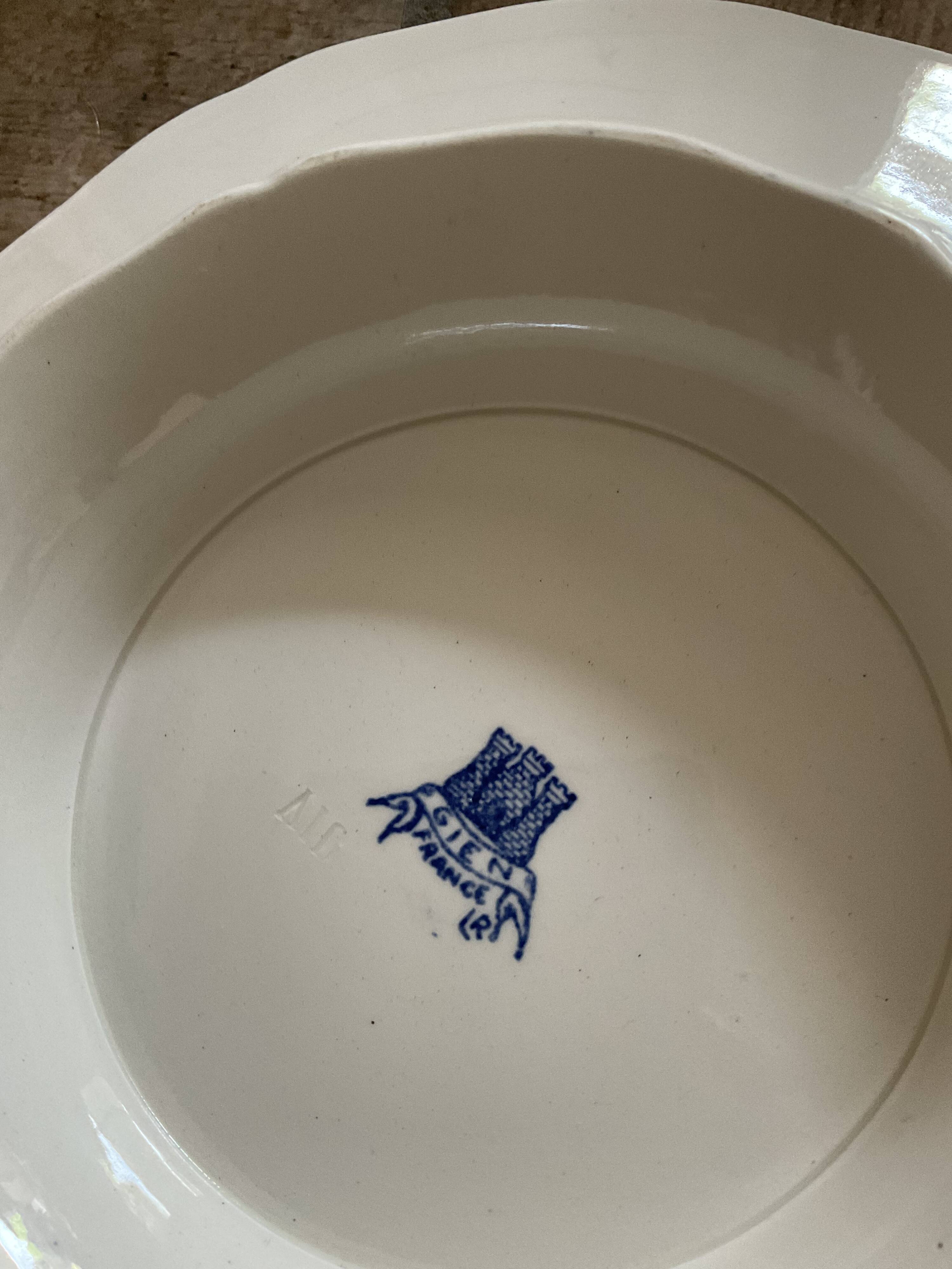 Table service gien au coq, 68 pieces