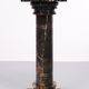 Two black portoro marble pedestals, Italy