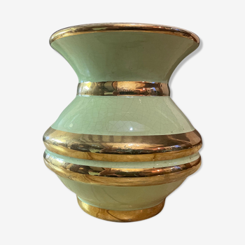 Vase céramique vert mint