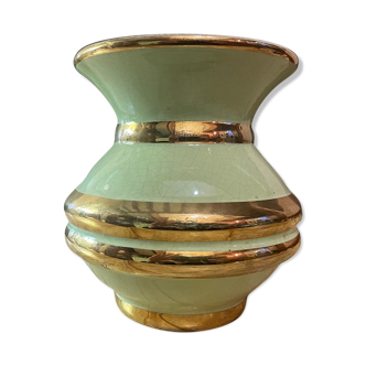 Ceramic vase green mint