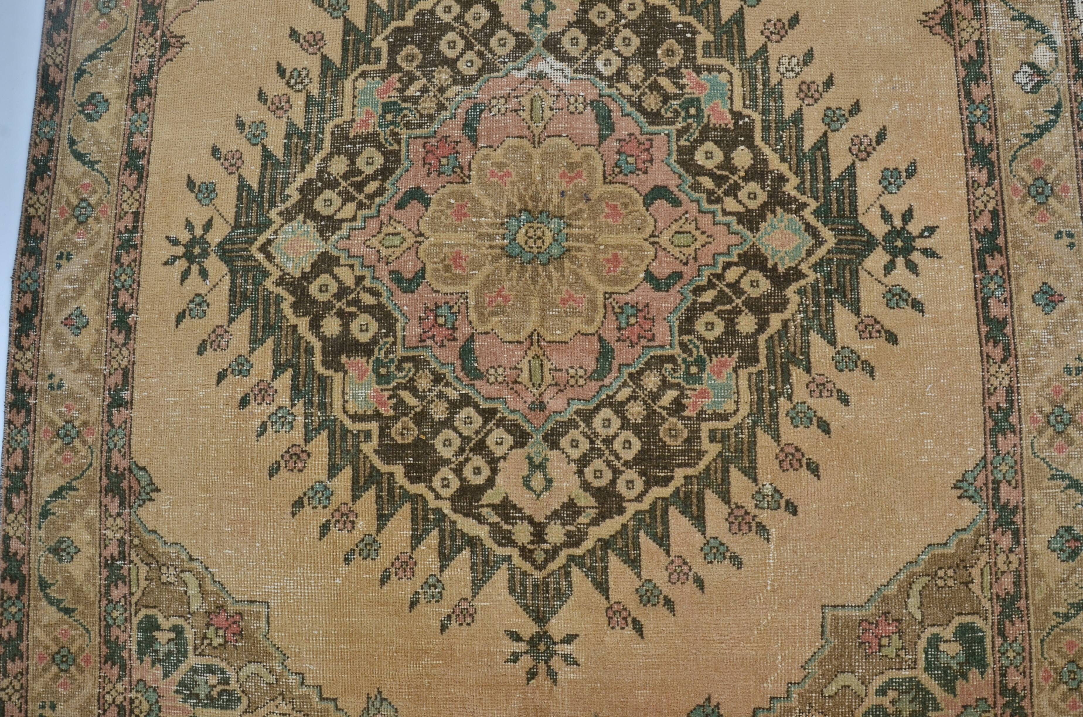 Antique Oushak Vintage Runner Rug sku 2139