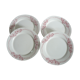 Lot de 4 assiettes plates terre de fer, Sarreguemines, modèle  "Palerme"