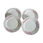 Lot of 4 flat plates, Sarreguemines, model "Palermo"
