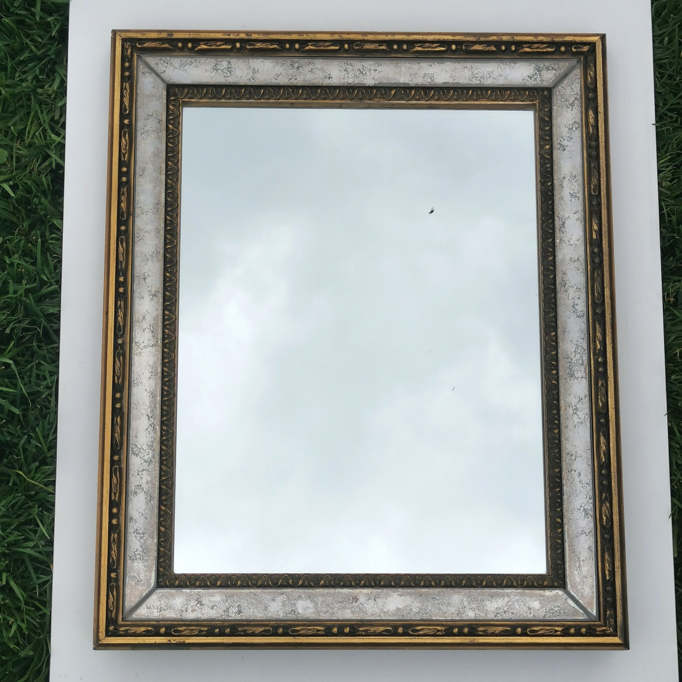 Gilded wood mirror