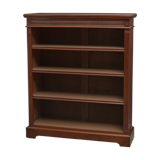 Victorian walnut open bookcase
