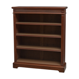 Victorian walnut open bookcase