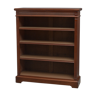 Victorian walnut open bookcase