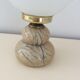 Vintage lamp from the 70s in marble and opaline