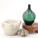 Green glass vase, 1970s