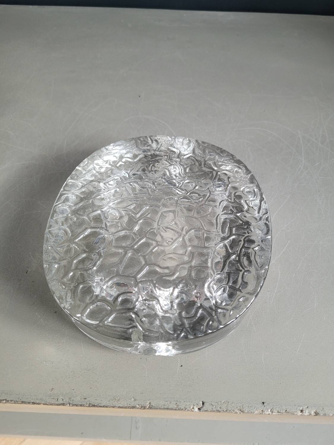 Kosta Boda glass ashtray, 1970, Sweden