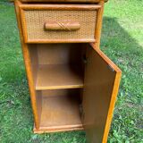 Rattan bedside table