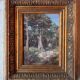 Antique landscape painting, gilt frame