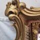 Gilded baroque mirror 60x50cm