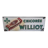 Enamelled plate Chicory Williot